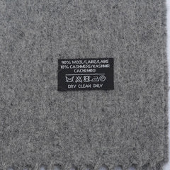 YSL Merino Wool Plain Vintage Pre-Loved Scarf