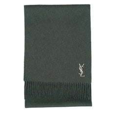 YSL Wool Plain Vintage Pre-Loved Scarf
