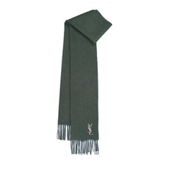 YSL Wool Plain Vintage Pre-Loved Scarf