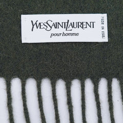 YSL Wool Plain Vintage Pre-Loved Scarf
