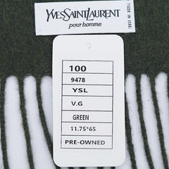 YSL Wool Plain Vintage Pre-Loved Scarf