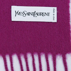 YSL Wool Plain Vintage Pre-Loved Scarf