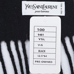 YSL Wool Plain Vintage Pre-Loved Scarf