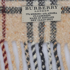 Burberry Wool Vintage Check Pre-Loved Scarf