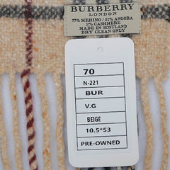 Burberry Wool Vintage Check Pre-Loved Scarf