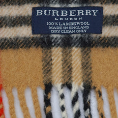 Burberry Lambswool Vintage Check Pre-Loved Scarf