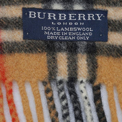 Burberry Lambswool Vintage Check Pre-Loved Scarf