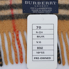 Burberry Lambswool Vintage Check Pre-Loved Scarf