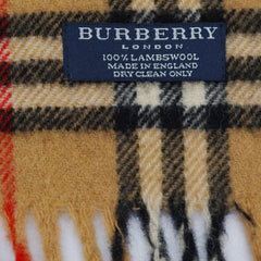 Burberry Lambswool Vintage Check Pre-Loved Scarf
