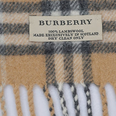 Burberry Lambswool Vintage Check Pre-Loved Scarf