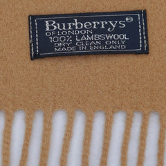 Burberry Lambswool Vintage Plain Pre-Loved Scarf