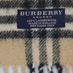 Burberry Lambswool Vintage Check Pre-Loved Scarf