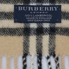 Burberry Lambswool Vintage Check Pre-Loved Scarf