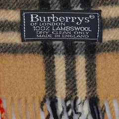 Burberry Lambswool Vintage Check Pre-Loved Scarf