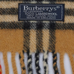 Burberry Lambswool Vintage Check Pre-Loved Scarf