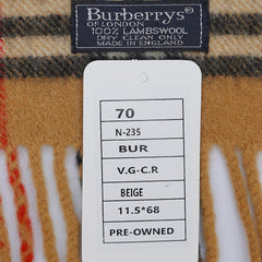 Burberry Lambswool Vintage Check Pre-Loved Scarf