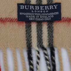 Burberry Wool Vintage Check Pre-Loved Scarf