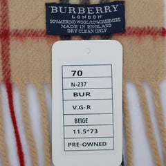 Burberry Wool Vintage Check Pre-Loved Scarf