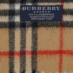 Burberry Lambswool Vintage Check Pre-Loved Scarf