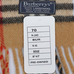 Burberry Lambswool Vintage Check Pre-Loved Scarf