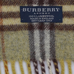 Burberry Lambswool Vintage Check Pre-Loved Scarf