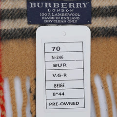 Burberry Lambswool Vintage Check Pre-Loved Scarf