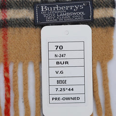 Burberry Lambswool Vintage Check Pre-Loved Scarf