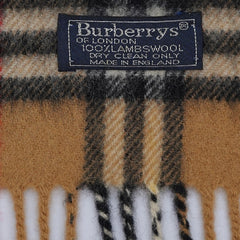 Burberry Lambswool Vintage Check Pre-Loved Scarf