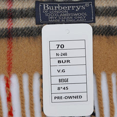 Burberry Lambswool Vintage Check Pre-Loved Scarf