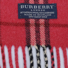 Burberry Merino/Cashmere Vintage Check Pre-Loved Scarf