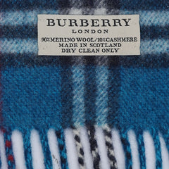 Burberry Merino/Cashmere Vintage Check Pre-Loved Scarf