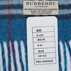 Burberry Merino/Cashmere Vintage Check Pre-Loved Scarf