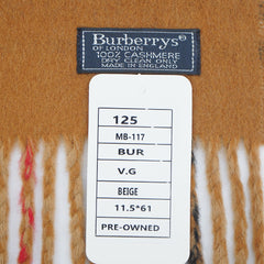 Burberry’s Cashmere Reversible Check Pre-Owned Scarf