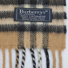Burberrys Cashmere Plaids & Check Pre-Owned Scarf