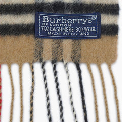 Burberrys Cashmere Plaids & Check Pre-Owned Scarf
