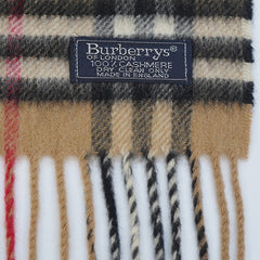 Burberrys Cashmere Plaids & Check Pre-Owned Scarf