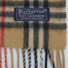 Burberrys Cashmere Plaids & Check Pre-Owned Scarf