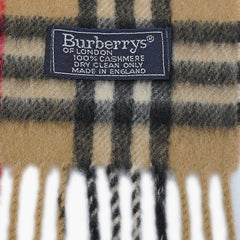 Burberry’s Cashmere Nova Check Pre-Owned Scarf
