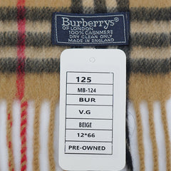 Burberry’s Cashmere Nova Check Pre-Owned Scarf