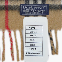 Burberry’s Cashmere Nova Check Pre-Owned Scarf