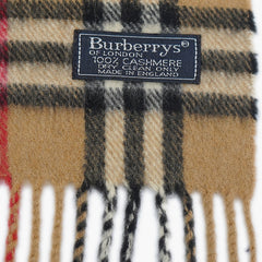 Burberry’s Cashmere Plaid Printed Pre-Owned Scarf
