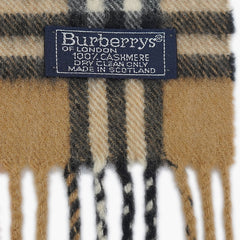Burberry’s Cashmere Vintage Check Printed Pre-Owned Scarf