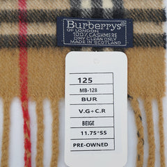 Burberry’s Cashmere Vintage Check Printed Pre-Owned Scarf