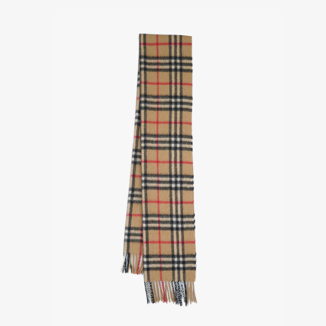 Burberry’s Cashmere Vintage Check Printed Pre-Owned Scarf