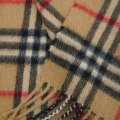 Burberry Cashmere Vintage Check Printed Pre-Owned Scarf