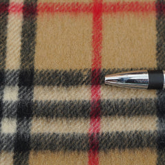 Burberry Cashmere Vintage Check Printed Pre-Owned Scarf