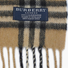 Burberry Cashmere Vintage Check Printed Pre-Owned Scarf