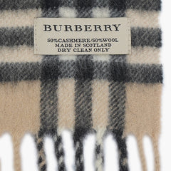 Burberry Cashmere/Wool Classic Printed Pre-Owned Scarf