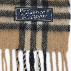 Burberry’s Cashmere Plaid Printed Pre-Owned Scarf