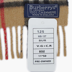 Burberry’s Cashmere Classic Check Pre-Owned Scarf